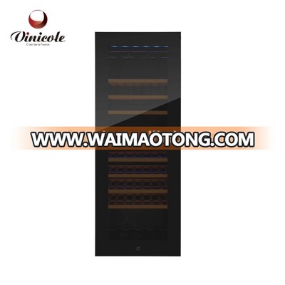 VI85D Directing Cooling 77 Bottles Recirculating Air Compressor Wine Cooler Wine Refrigerator