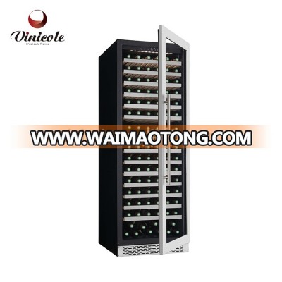 166 bottles wood shelf wine cabinet for commercial storage