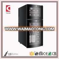 dual zones Led display thermoelectric Wine Cooler of CW-59FDT