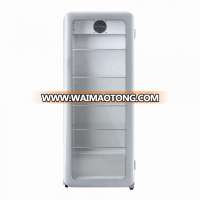 50s style glass door tall fridge