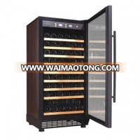 96 Bottles wine chiller  cooler GLASS DOOR with dual zone